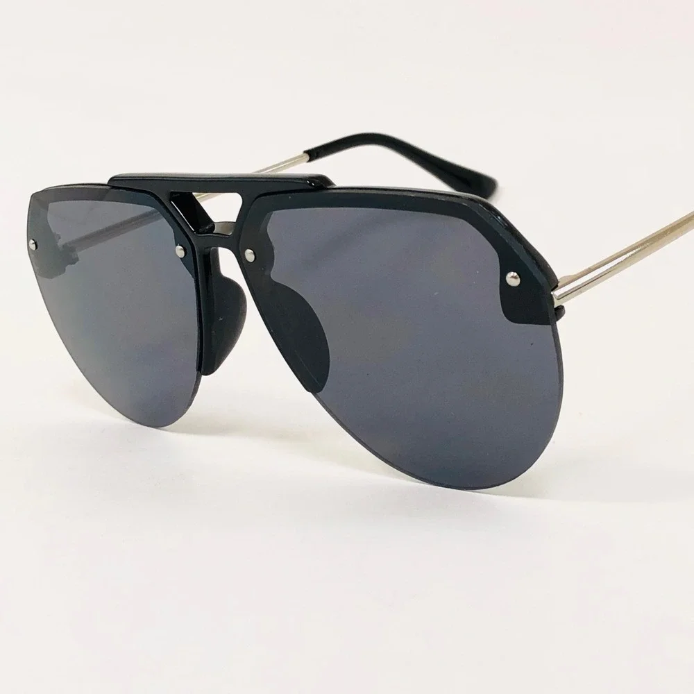 Aviator Sunglasses Rimless Fashion Pilot Style Sun Glasses Trendy Street Wear‎